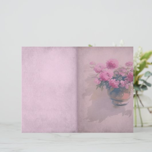 Dusky Pink Shabby Journalページ (スタンド正面)