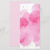 Dusky Rose Clouds Gold Lesezeichen Bookmark メニュー (正面/裏面)