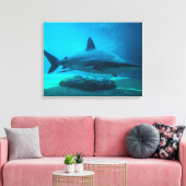 Dusky Shark (Carcharhinus Obscurus)、Ushaka キャンバスプリント (インサイチュ (リビング))