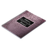 Dusky Violet Leopard Ressibilance Journal ノートブック (左側)