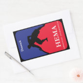 Dussack HEMAのデカール 長方形シール (封筒)