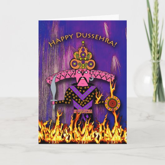 Dussehra Greeting Card, Demon King Ravana カード (正面)