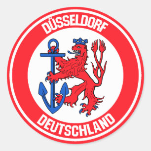 Düsseldorfの円形の紋章 ラウンドシール