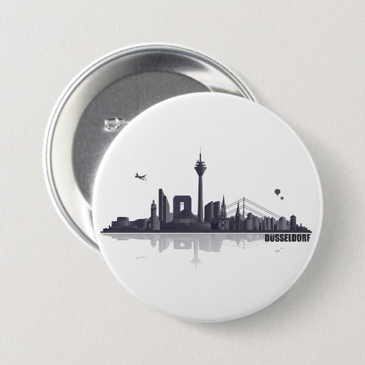 Düsseldorf Button / Anstecker / Pin 缶バッジ (正面&裏面)