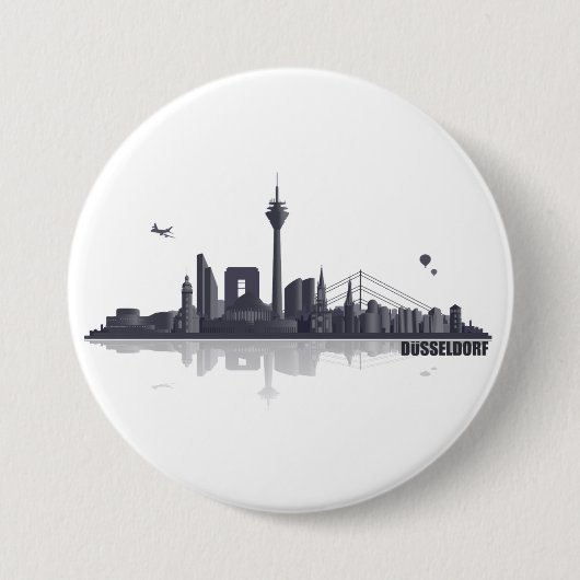 Düsseldorf Button / Anstecker / Pin 缶バッジ (正面)
