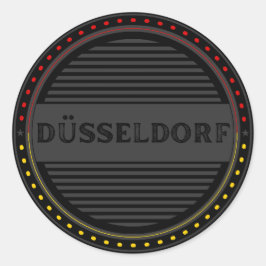 Düsseldorf City Pride Emblem – German Identity ラウンドシール
