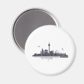 Düsseldorf City Skyline マグネット (正面/裏面)