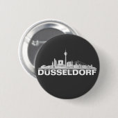 Düsseldorf City Skyline Button / Pin / Anstecker 缶バッジ (正面&裏面)