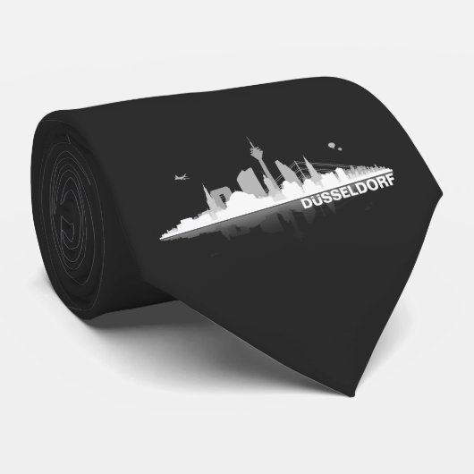Düsseldorf City Skyline Geschenkidee ネクタイ (ロール)