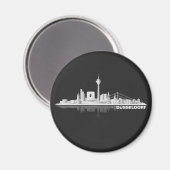 Düsseldorf City Skyline Kühlschrankmagnet / Magnet マグネット (正面/裏面)