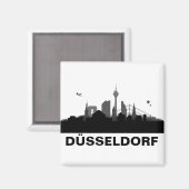Düsseldorf Skyline Kühlschrank Magnet マグネット (正面/裏面)