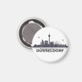 Düsseldorf Skyline Kühlschrank Magnet マグネット (正面/裏面)