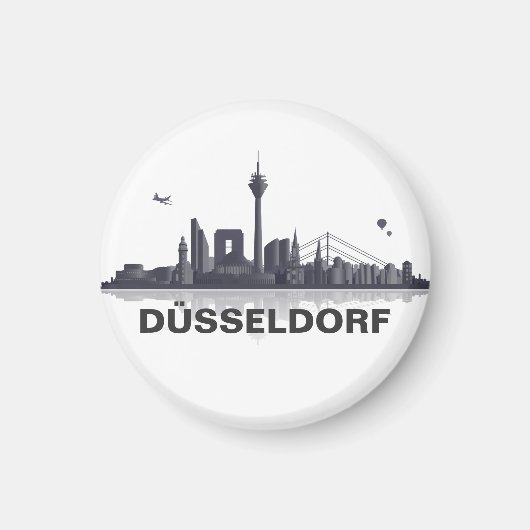 Düsseldorf Skyline Kühlschrank Magnet マグネット (正面)