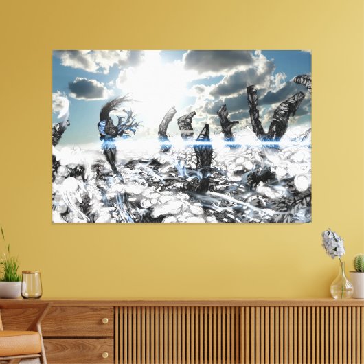 Dust & Design キャンバスプリント (インサイチュ (リビング))