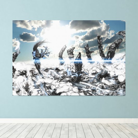 Dust & Design キャンバスプリント (インサイチュ (ウッドフロア))