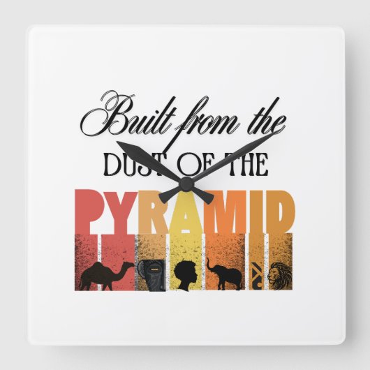 Dust of The Pyramid | Wall Clock スクエア壁時計 (正面)