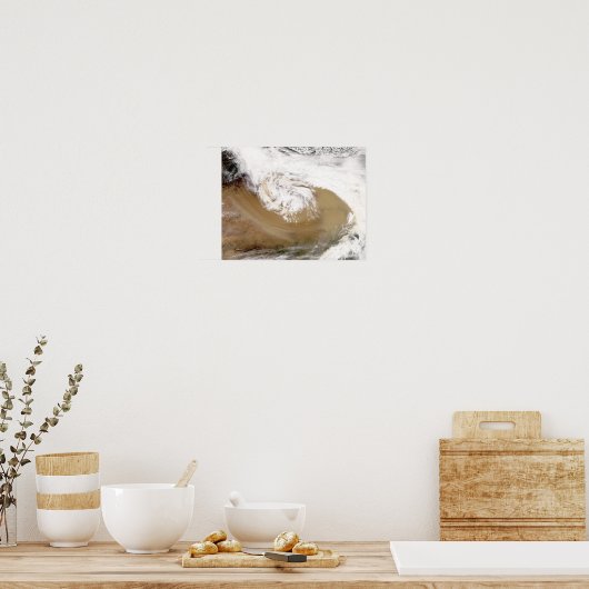 Dust storm in northern China ポスター (キッチン)