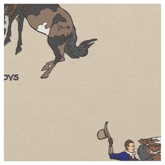 Dustbowlのカウボーイ ファブリック (クローズアップ)