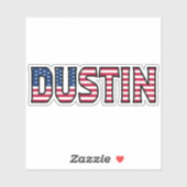 Dustin Name Vorname USA Sticker Stickerset シール (シート)