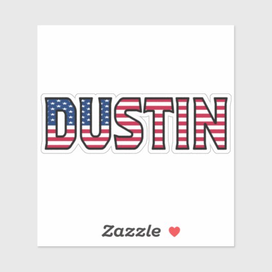 Dustin Name Vorname USA Sticker Stickerset シール (シート)