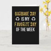 Dusting Car Garbage Man Garbage Collection Dust カード (黄色い花)