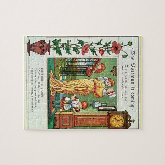 Dustmanは来ています(童謡のイラストレーション) ジグソーパズル (横)