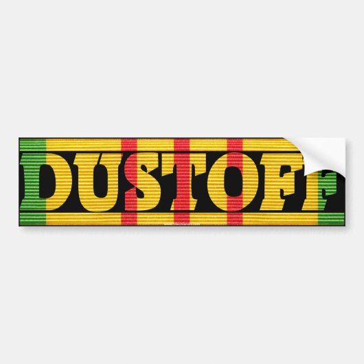DUSTOFFベトナムの従軍記章のバンパーステッカー バンパーステッカー (正面)