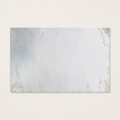 Dusty グラデーション Blue Frosted WebサイトRSVPカード挿入 (裏面)