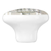 Dusty and rustic decoratived botanical Stripped セラミックノブ (側面)