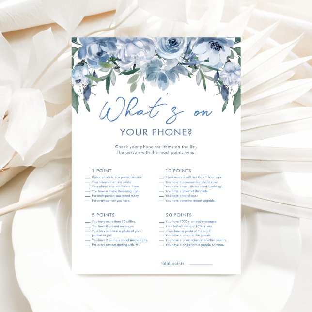 Dusty Blueあなたの電話のブライダルシャワーゲーム (クリエイターアップロード済み)