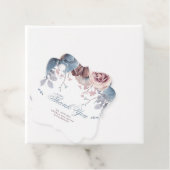 Dusty BlueとMauveのフローラありがとう フェイバータグ (インサイチュ)