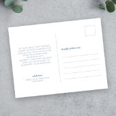 Dusty Blueの写真結婚ありがとうはがき ポストカード