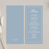 Dusty Blueの結婚Script Dinner Menu メニュー