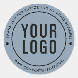 Dusty Blueスモールビジネスのお手伝いありがとうございます ラウンドシール