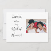 Dusty Blueフローラ2メイド・オブ・オーナー（花嫁付き添い人）提案写真H 招待状 (正面)