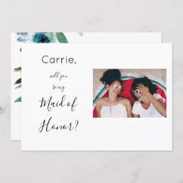 Dusty Blueフローラ2メイド・オブ・オーナー(花嫁付き添い人)提案写真H 招待状
