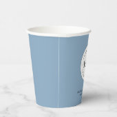 Dusty Blue追加カスタム会社ロゴパーティー 紙コップ (右)