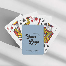 Dusty Blue カスタム Business Company 70sロゴと文字 トランプ