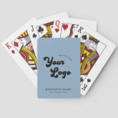 Dusty Blue カスタム Business Company 70sロゴと文字 トランプ (裏面)