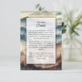 Dusty Blue and Mocha Brown Mountains エンクロージャーカード (スタンド正面)