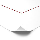 Dusty Blue and Red Bridal Shower Welcome ポスター (コーナー)