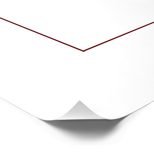 Dusty Blue and Red Bridal Shower Welcome ポスター (コーナー)