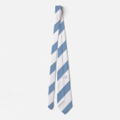 Dusty Blue and White Stripes  ネクタイ (裏面)