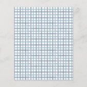 Dusty Blue Baby Blocks Advice & Well Wishes Card (裏面)