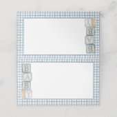 Dusty Blue Baby Blocks Blank Food Labels &  プレイスカード (外部開封)