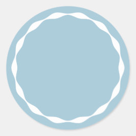 Dusty Blue  Blank Circle Custom Spice Sticker ラウンドシール