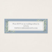 Dusty Blue Botanical GreeneryのWebサイ結婚トRSVP (正面)
