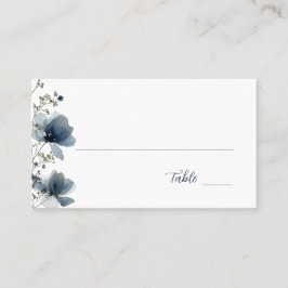 Dusty Blue Botanical Wedding プレイスカード