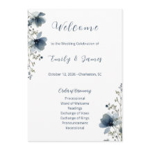 Dusty Blue Botanical Wedding