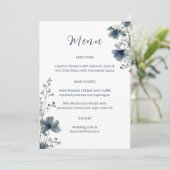 Dusty Blue Botanical Wedding メニュー (スタンド正面)